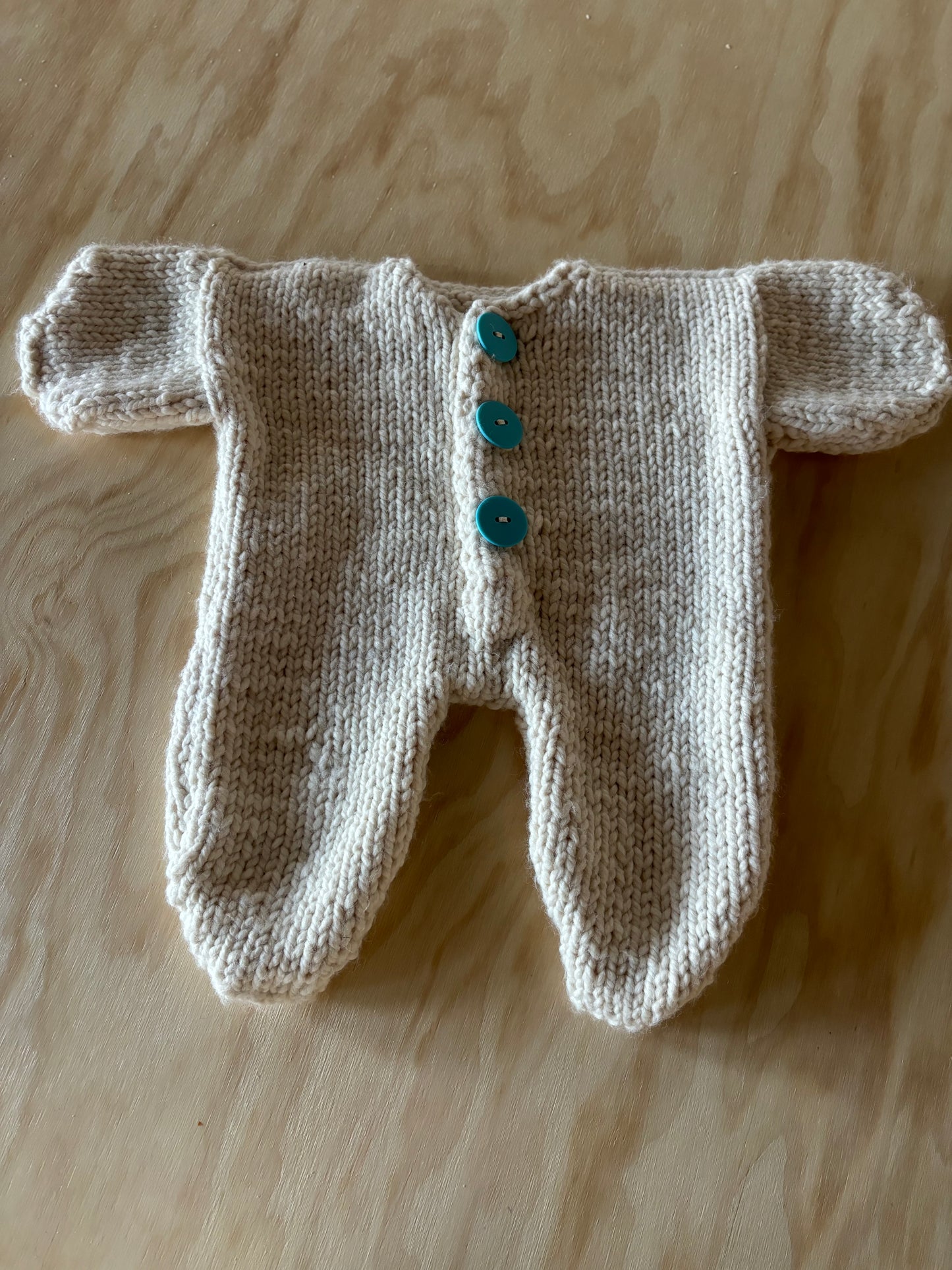 Vintage Handknit Baby Bunting