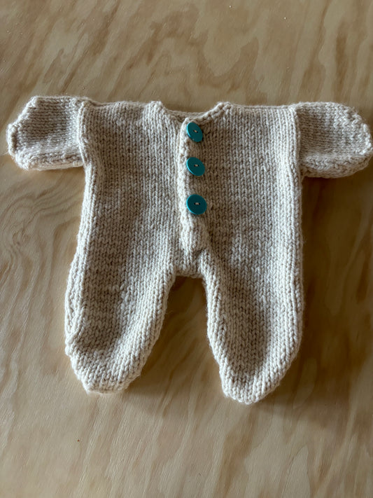 Vintage Handknit Baby Bunting