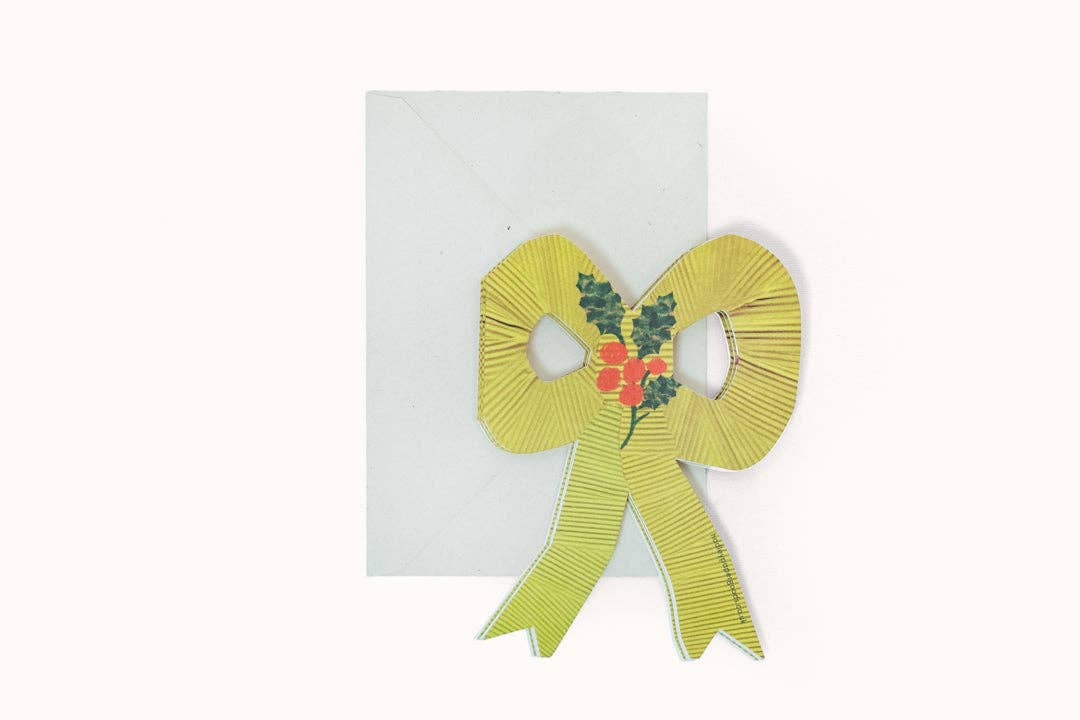 Christmas Bow Foldout Card