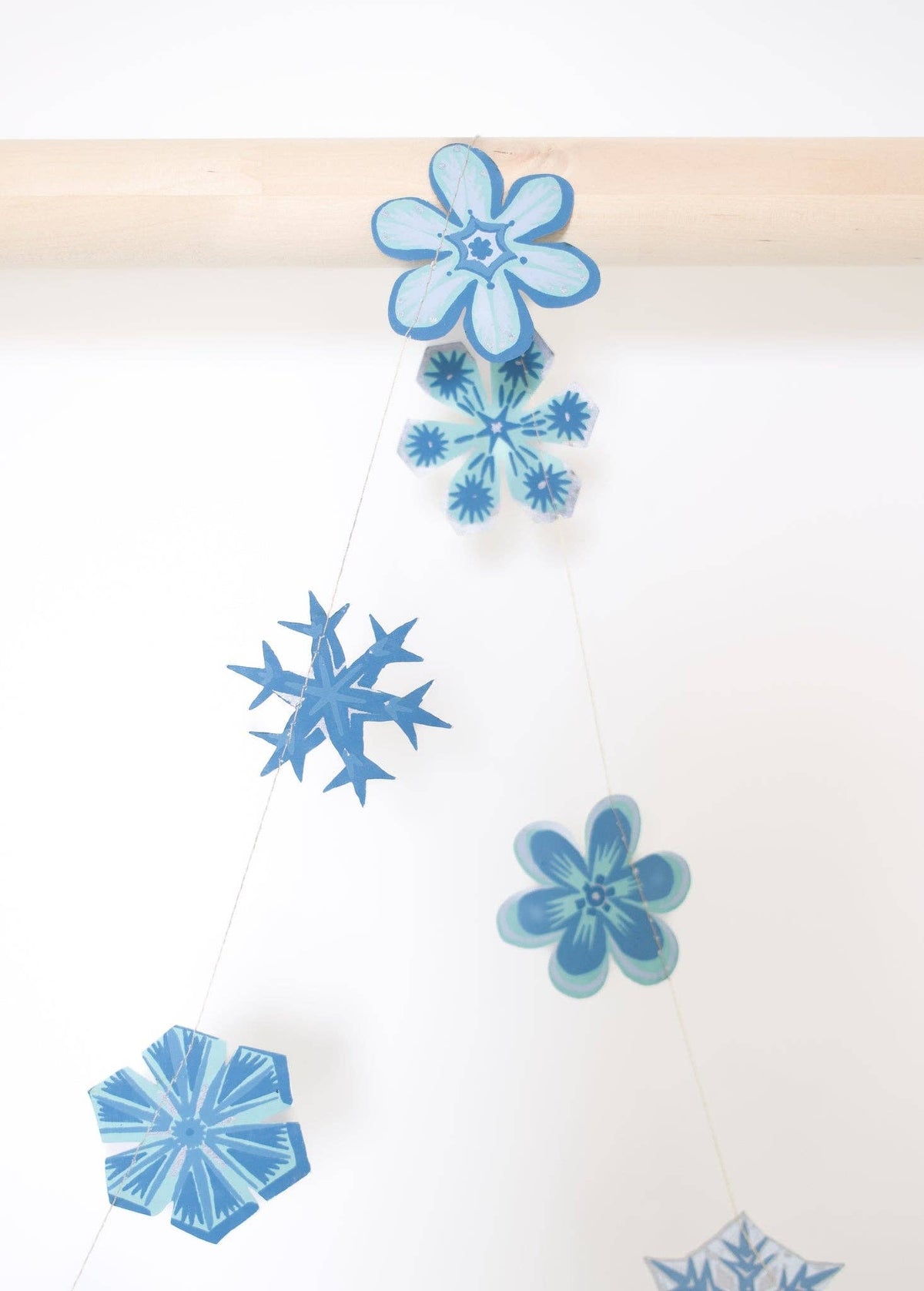 Snowflake Sewn Garland