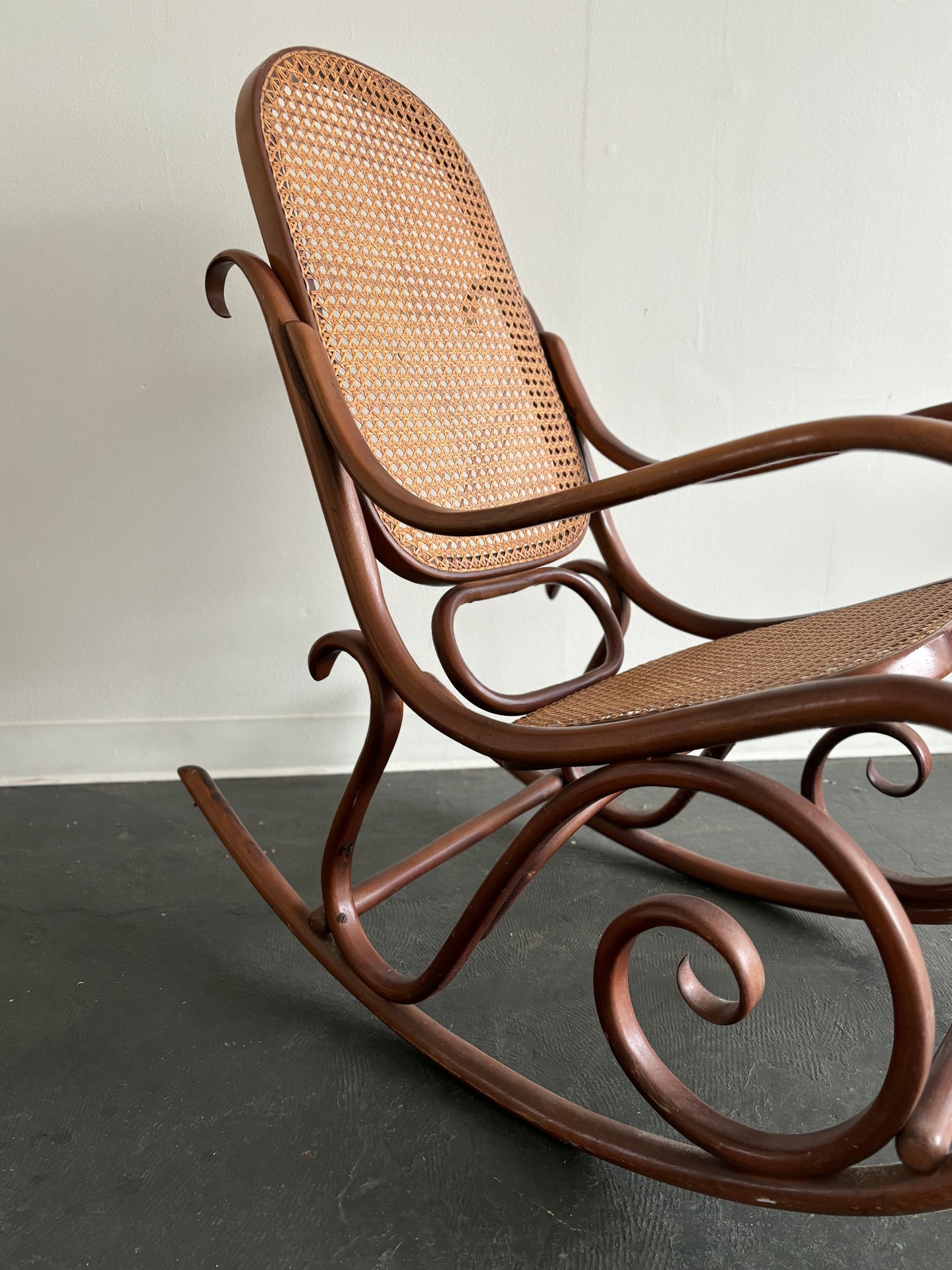Thonet-Style Bentwood Rocking Chair