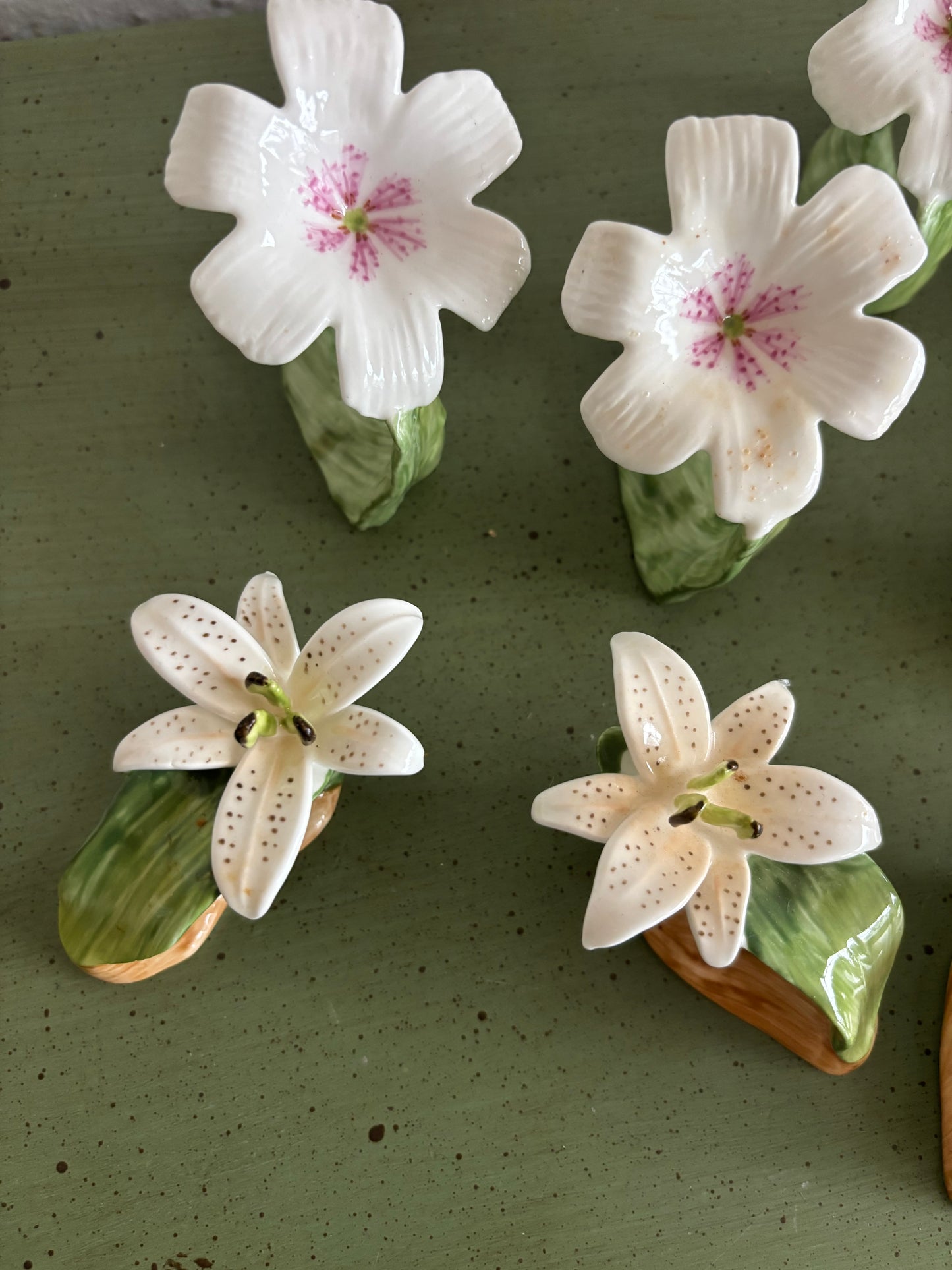 Vintage Porcelain Napkin Ring Set