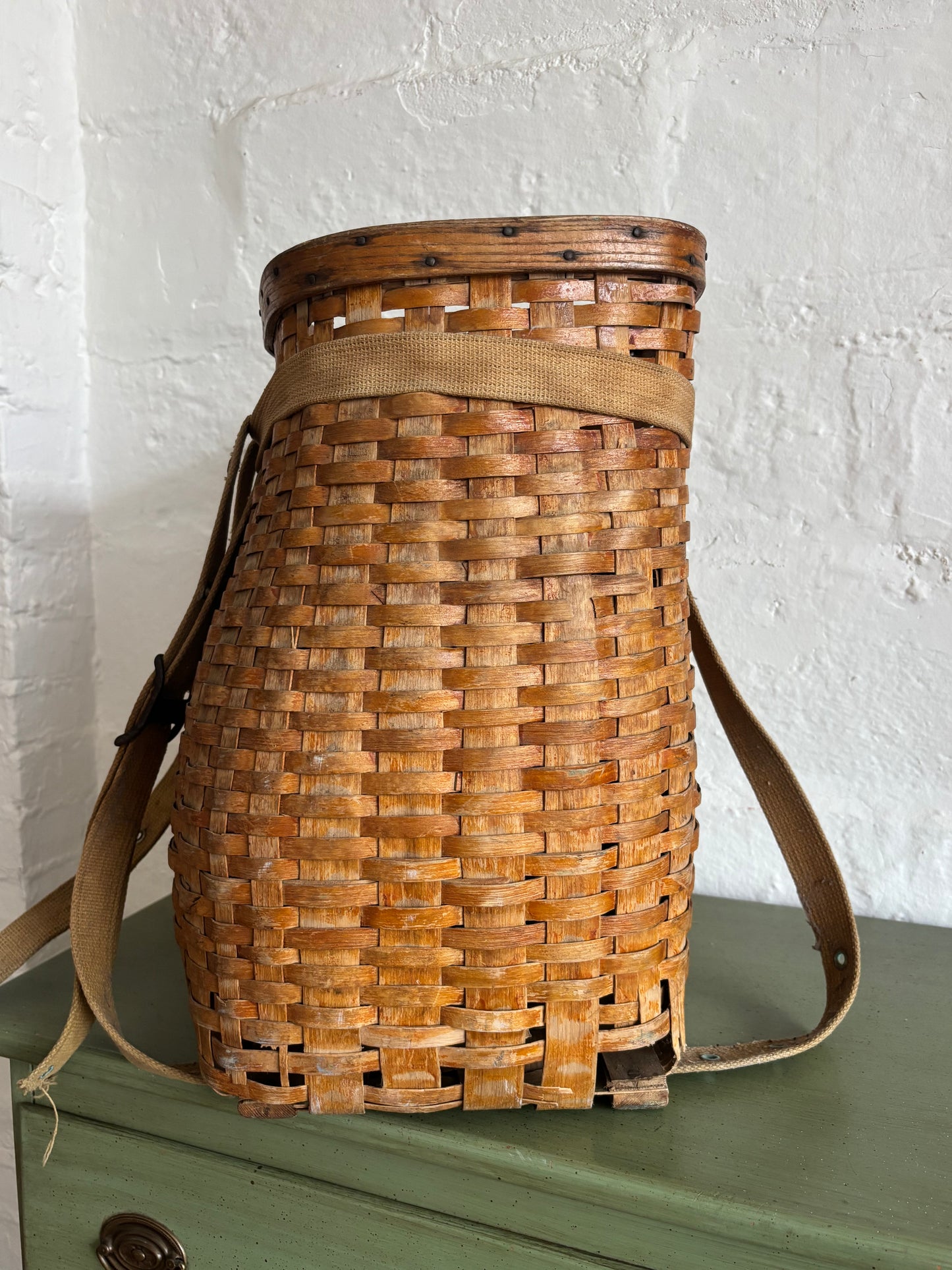 Antique Adirondack Pack Basket
