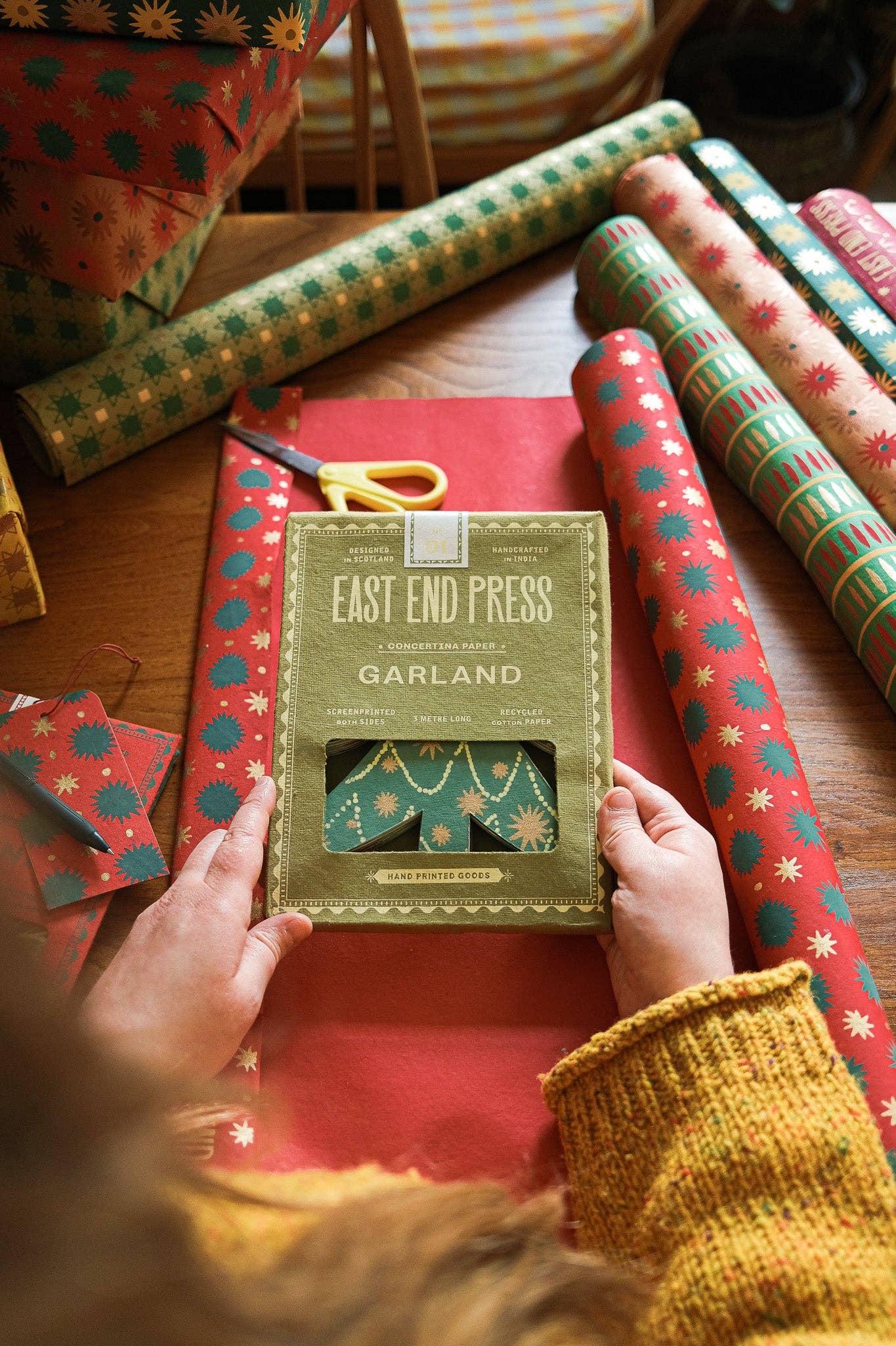 Christmas Trees Concertina Garland