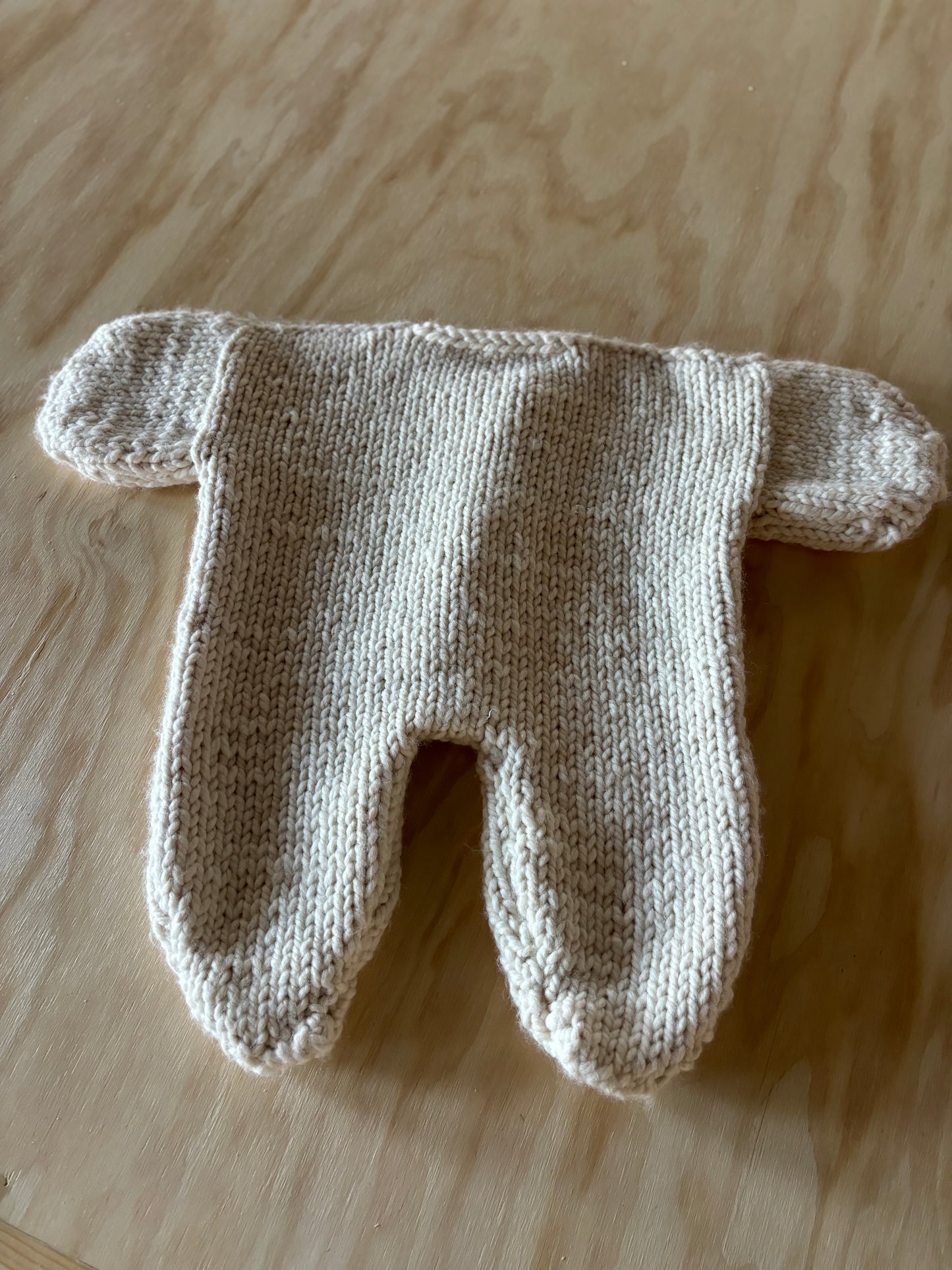Vintage Handknit Baby Bunting
