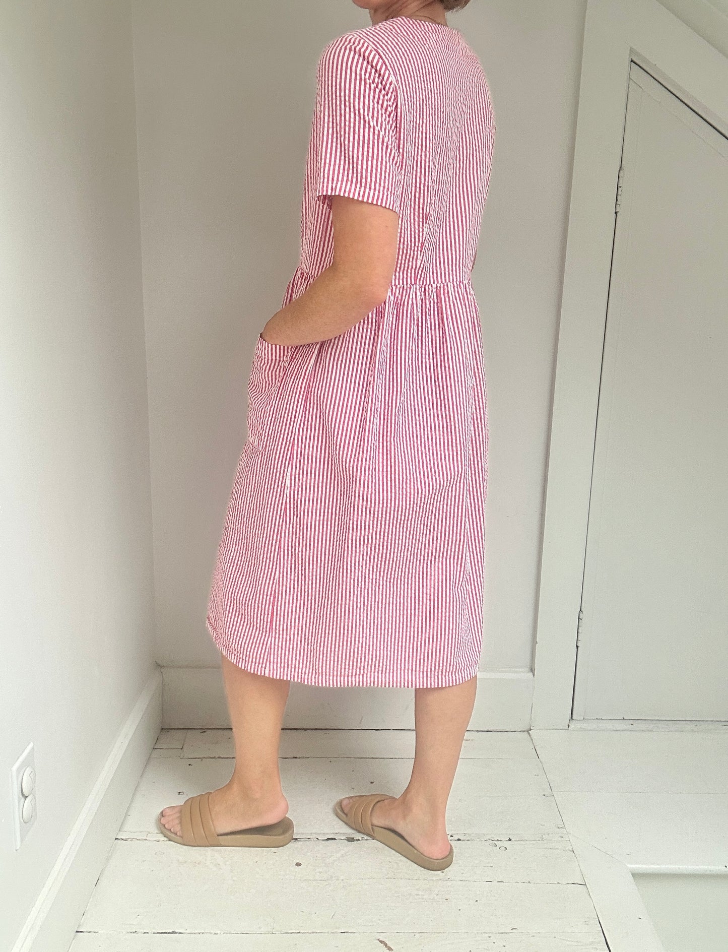 Seersucker Pocket Dress