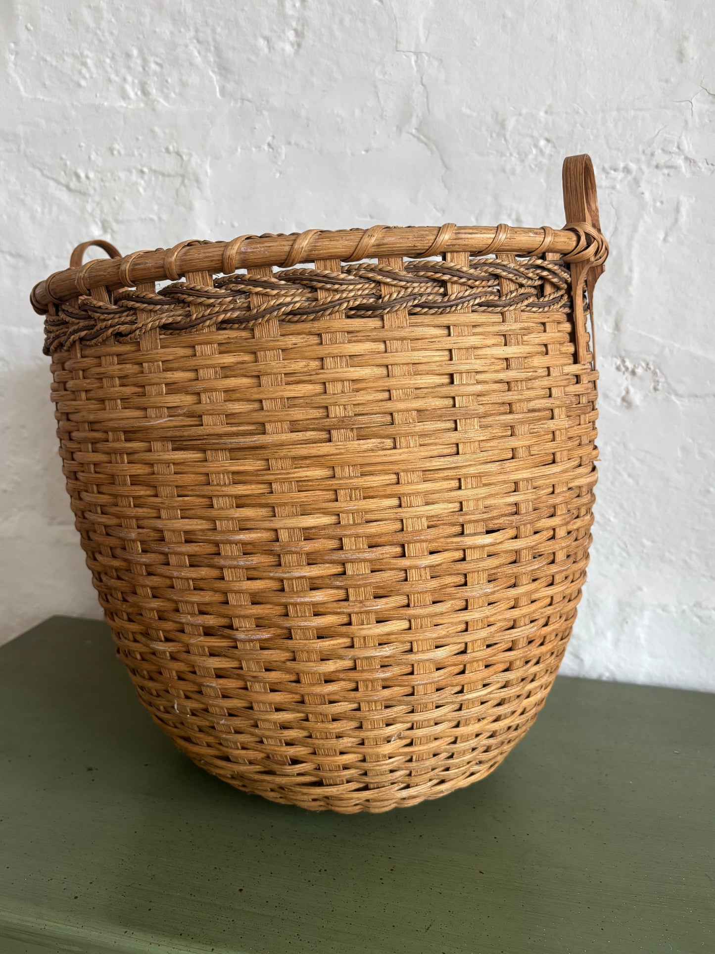 Vintage Handmaid Braided Basket