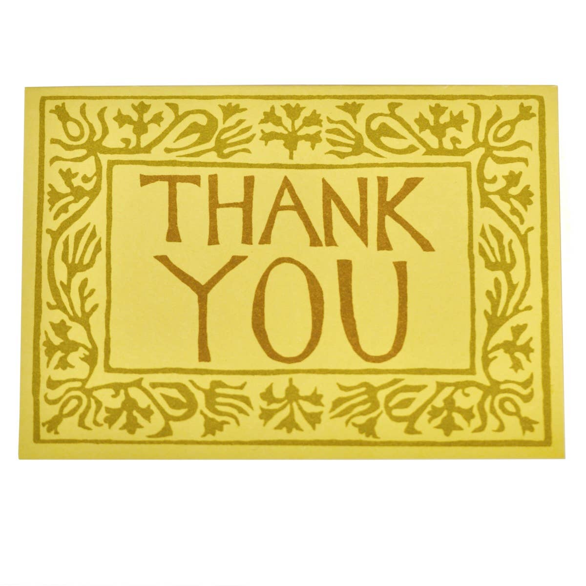 Yellow Thank You Card — Pack of 10