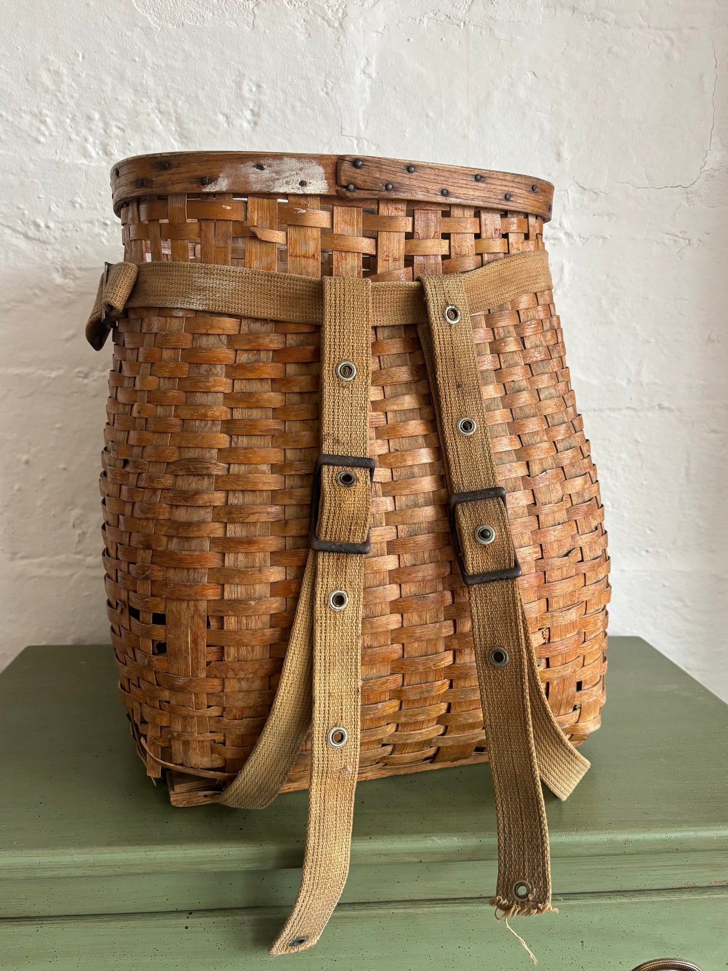 Antique Adirondack Pack Basket