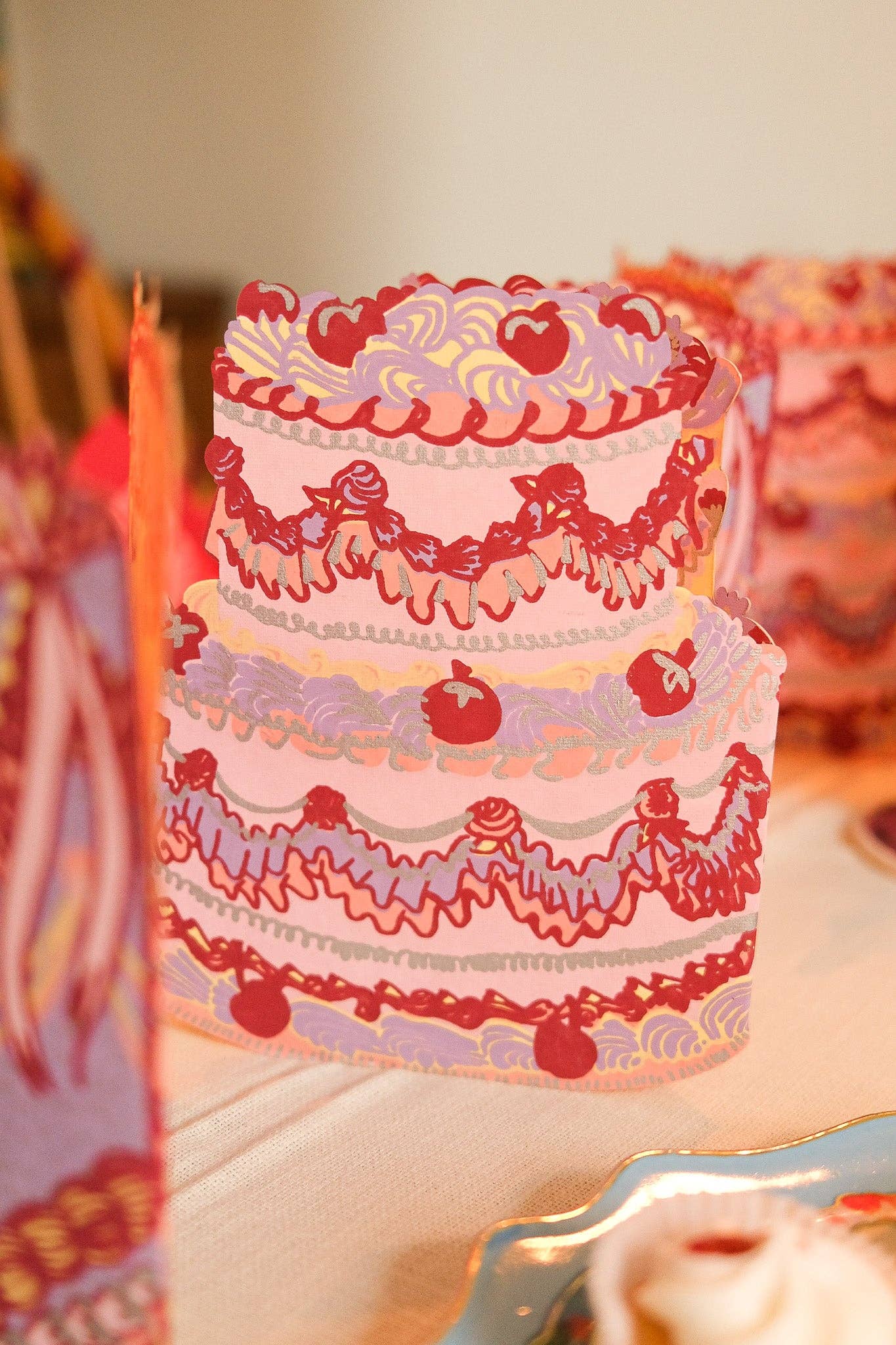 Birthday Cake Concertina Garland