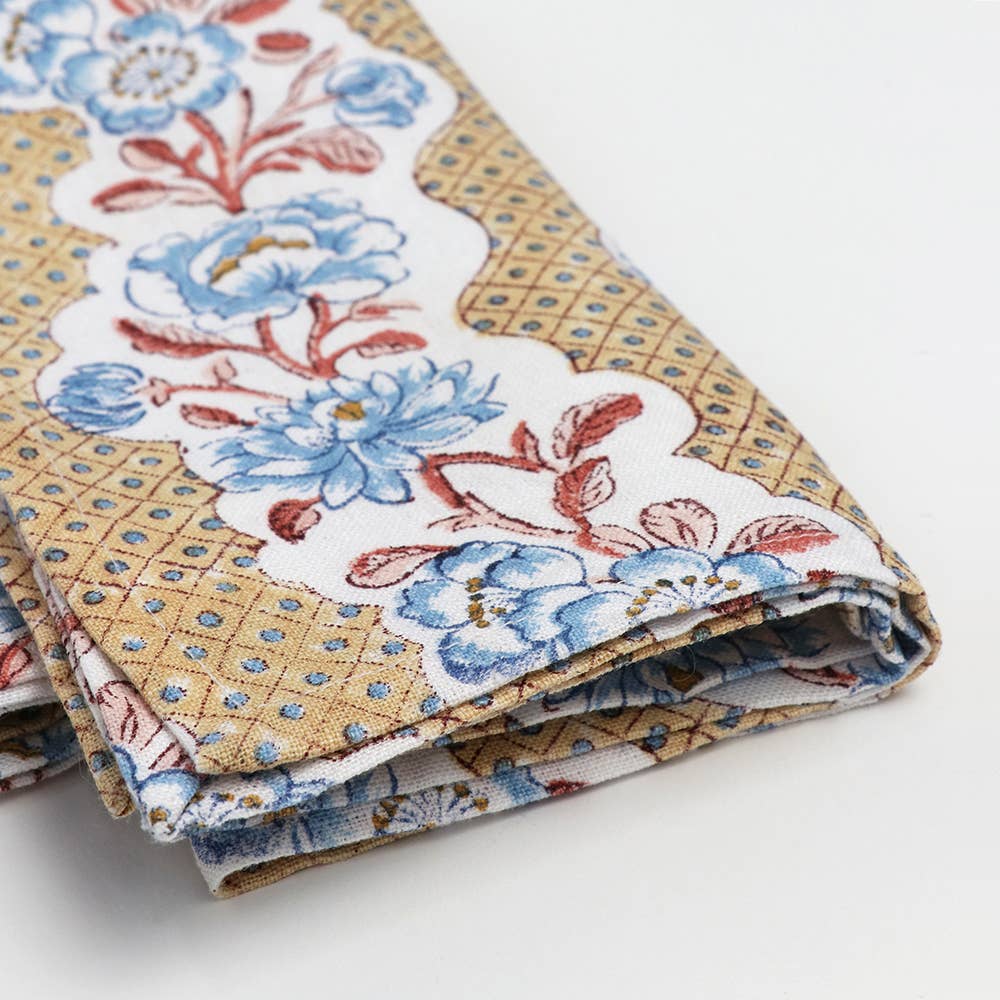 Block Print Linen Napkin Set