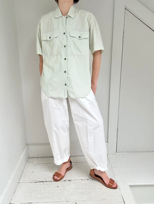 Vintage Celery Stripe Buttondown