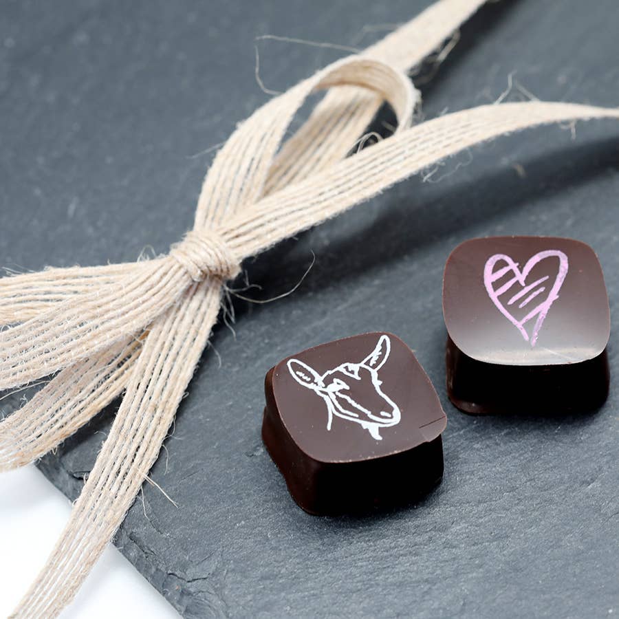 Chocolate Covered Goat Milk Caramel Valentine Hearts