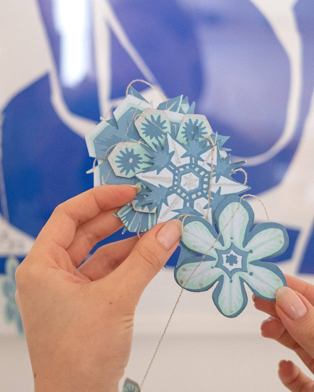 Snowflake Sewn Garland