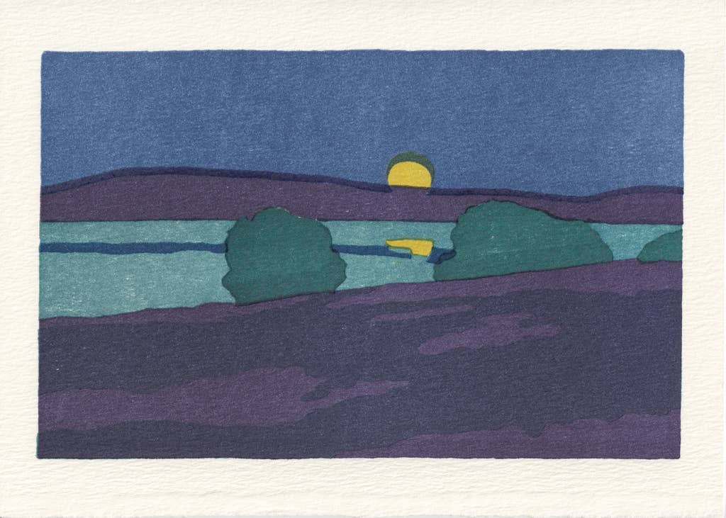 August Moon Card