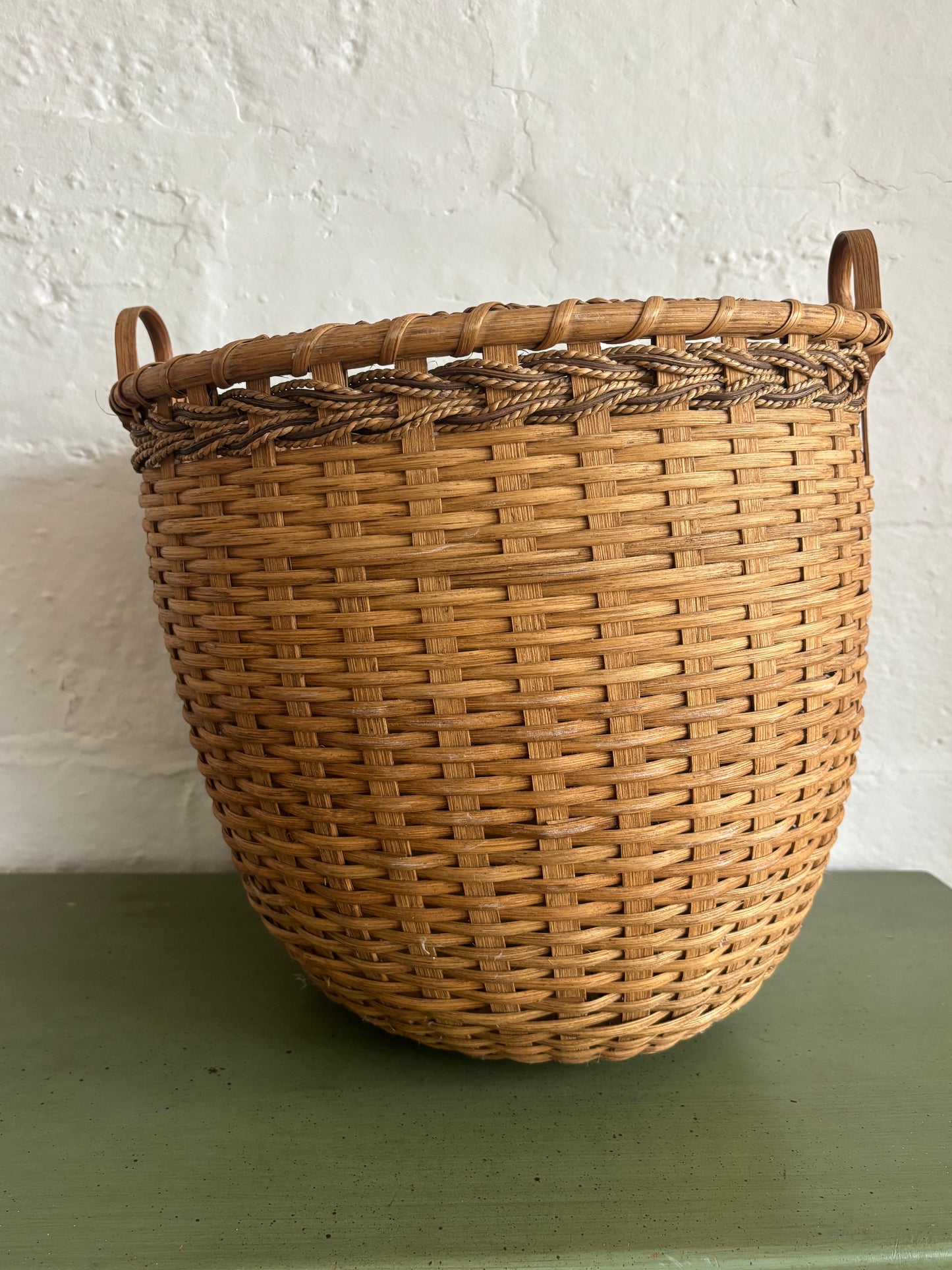 Vintage Handmaid Braided Basket