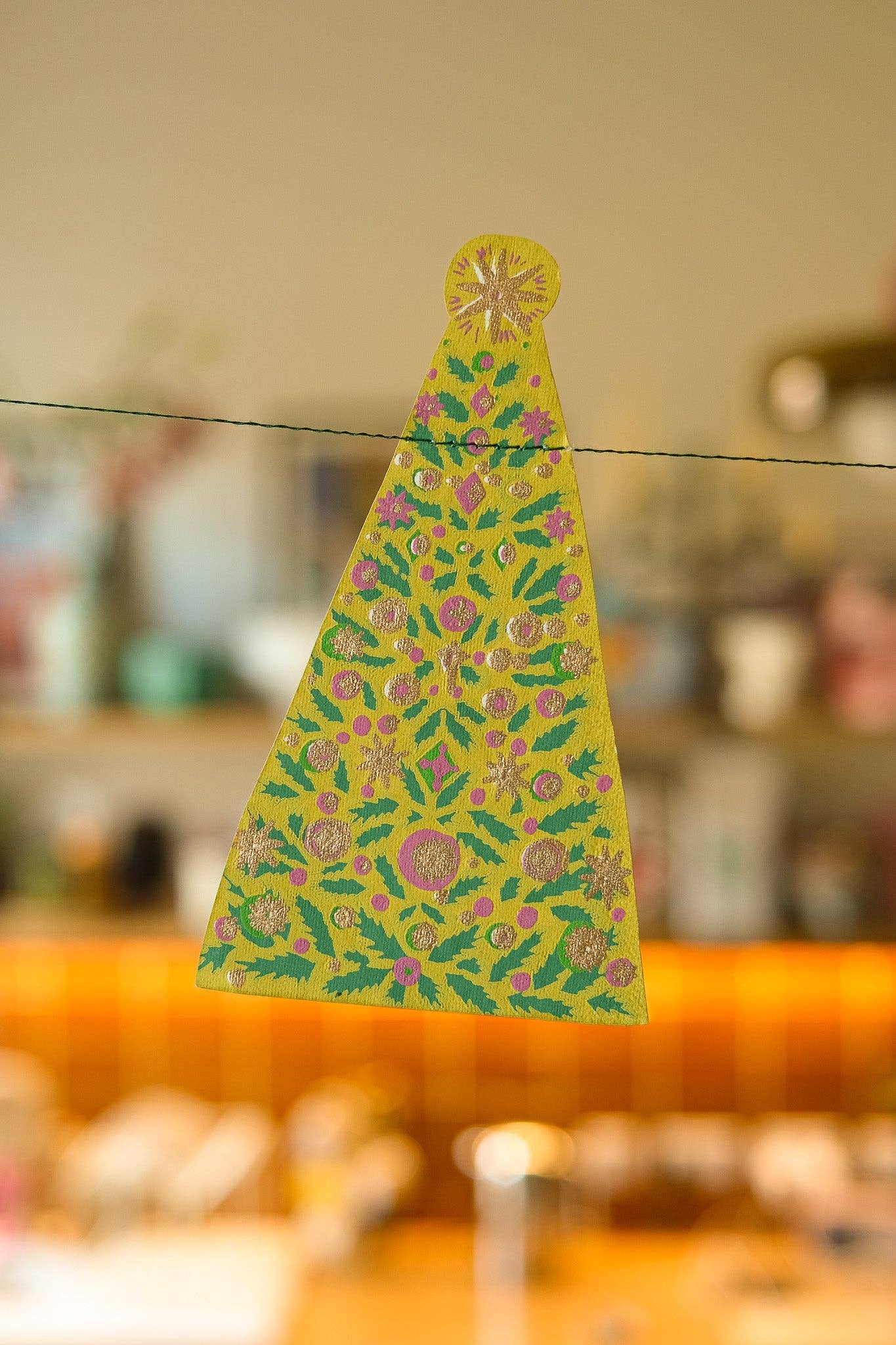 Midcentury Trees Sewn Garland