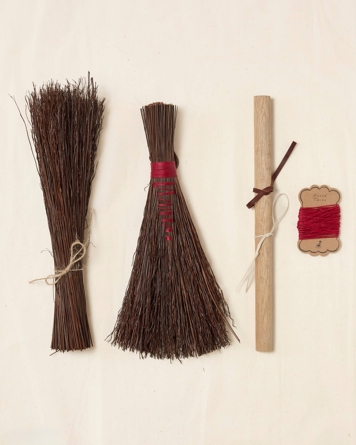 Deep Red Hand Broom Kit