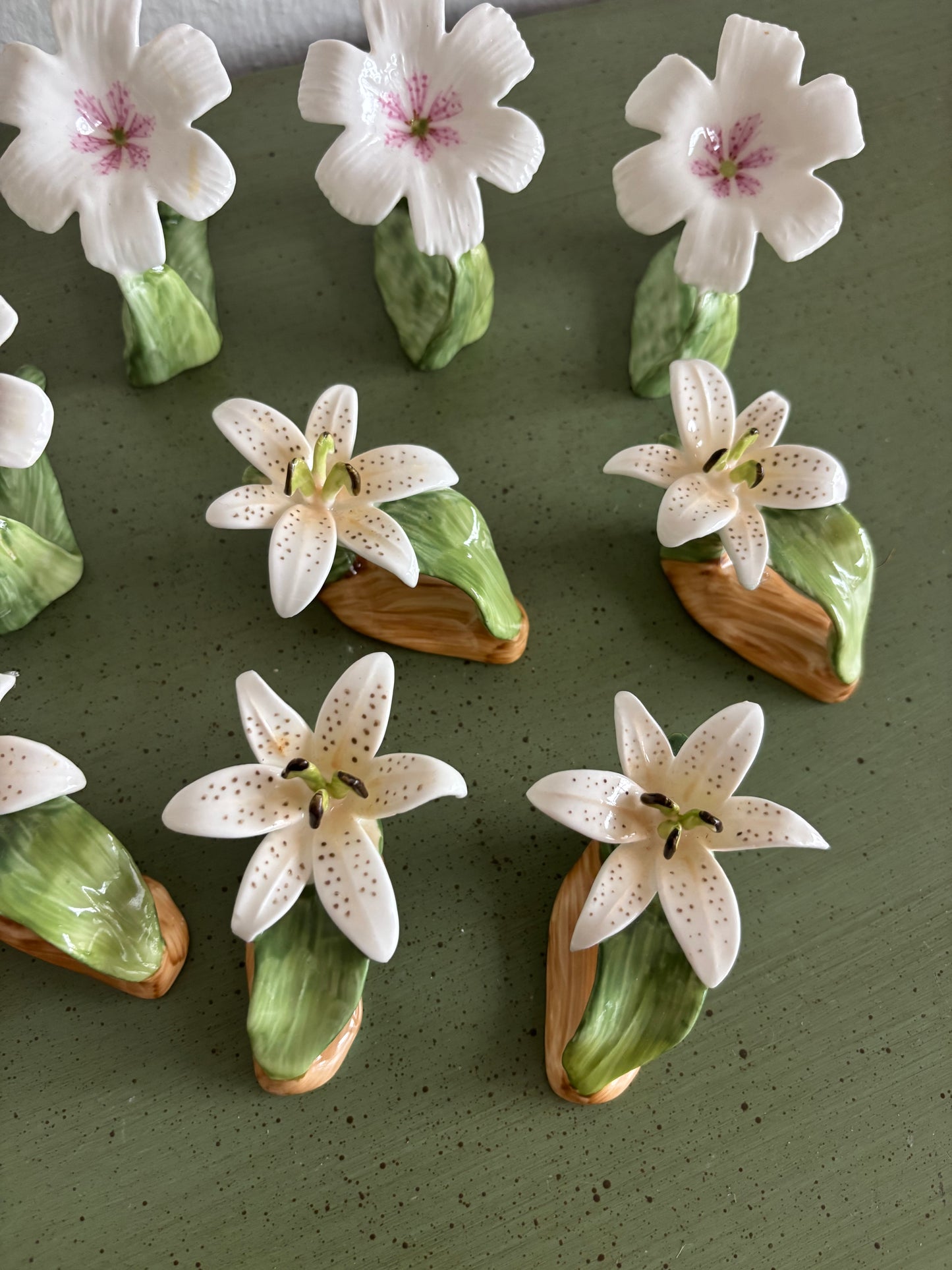 Vintage Porcelain Napkin Ring Set