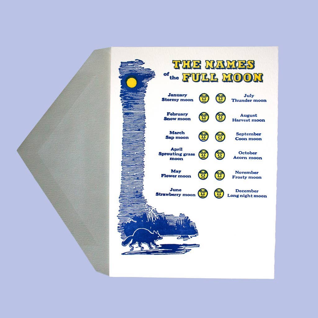 Names of the Full Moon Card