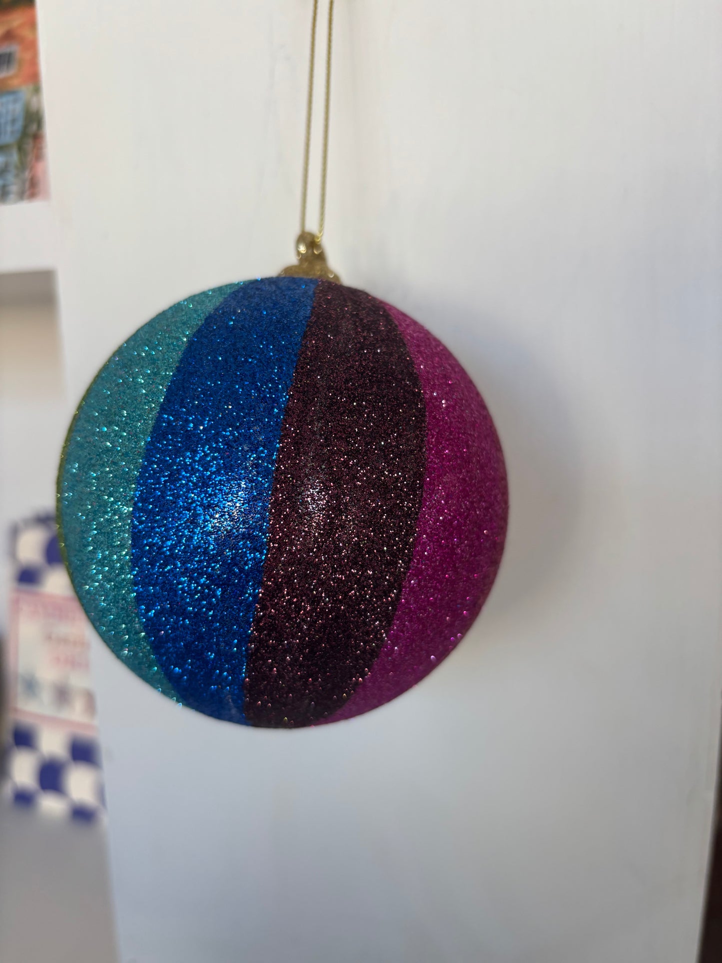 Large Rainbow Sparkle Bauble