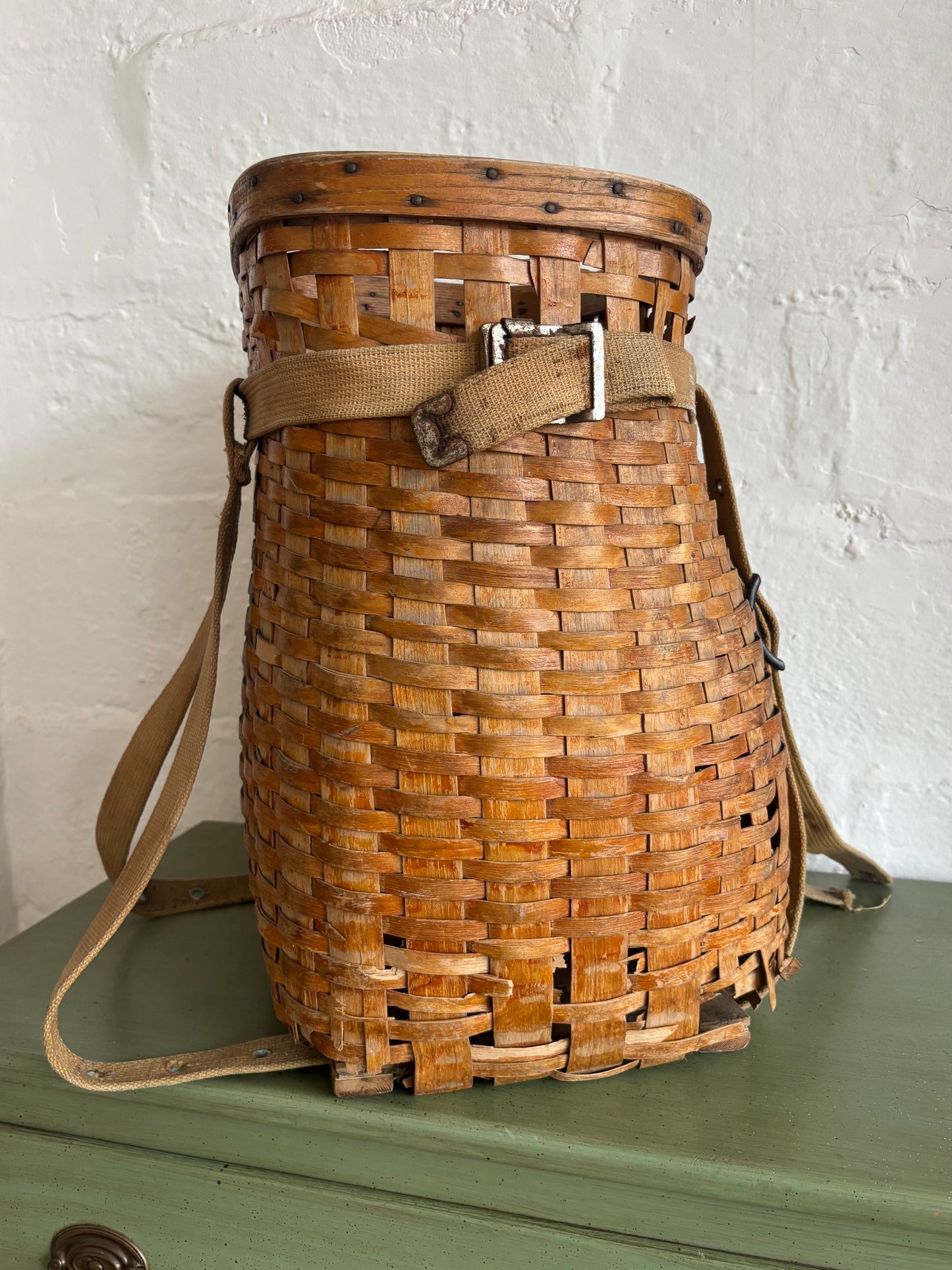 Antique Adirondack Pack Basket