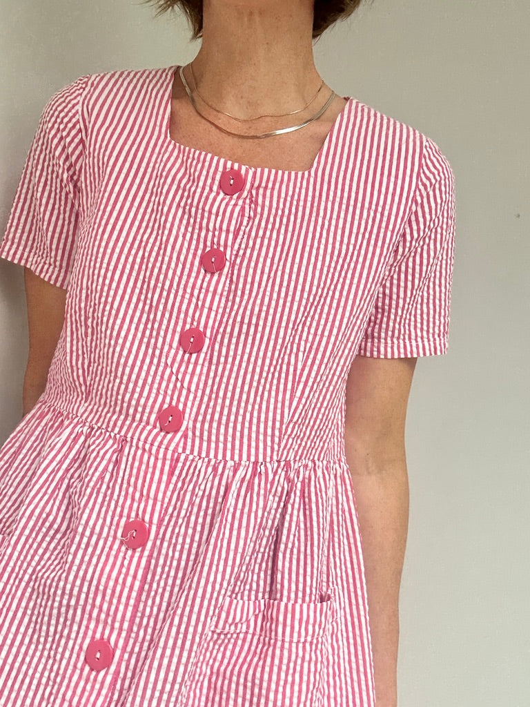 Seersucker Pocket Dress