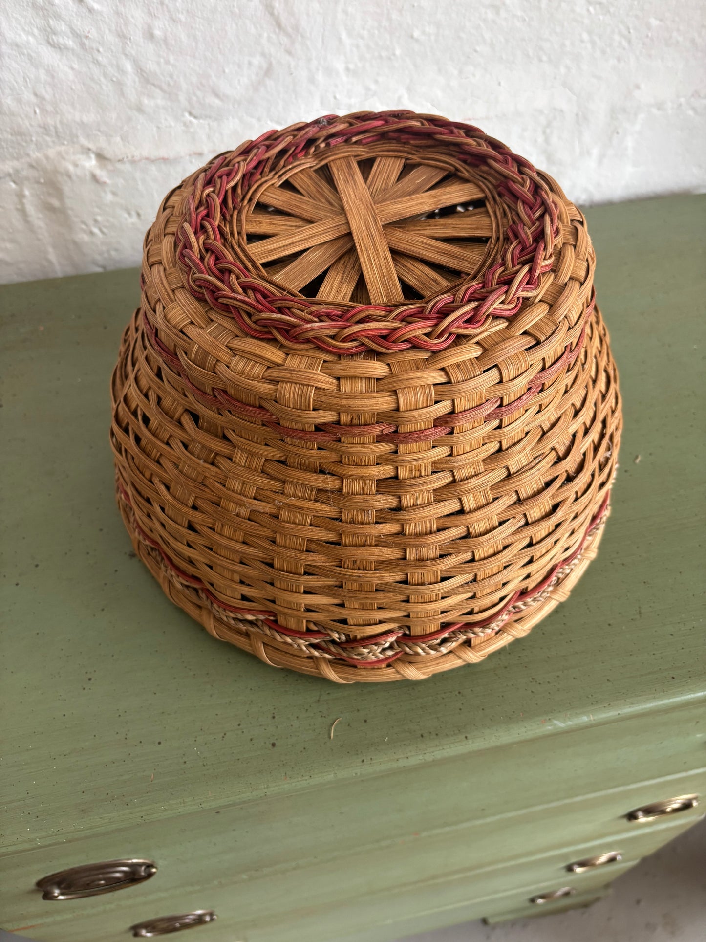 Squat Vintage Braided Basket