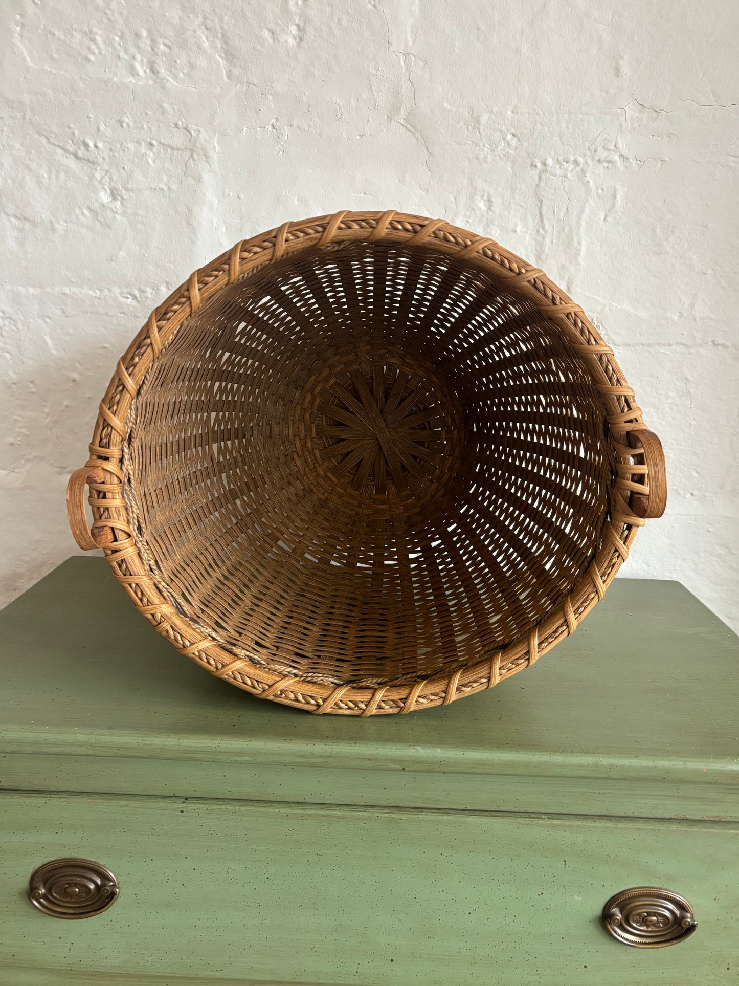 Vintage Handmaid Braided Basket