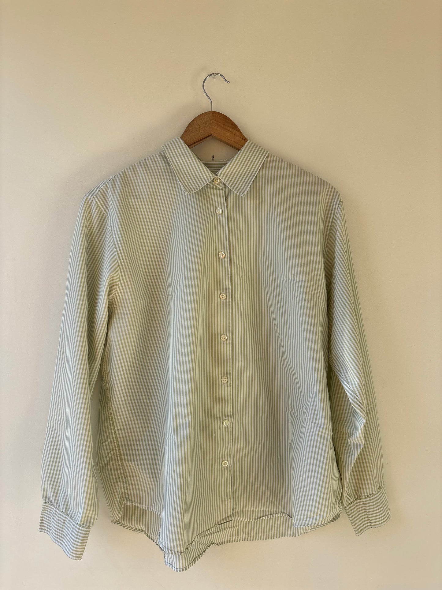 Vintage Green Stripe Buttondown