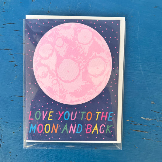 Love You to the Moon Card