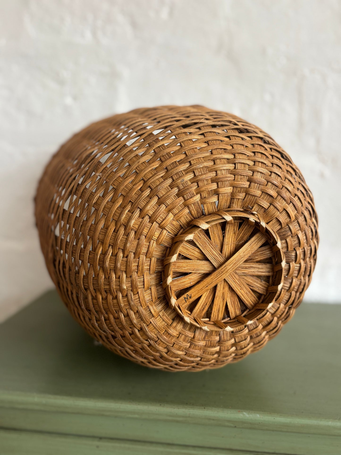 Vintage Handmaid Braided Basket