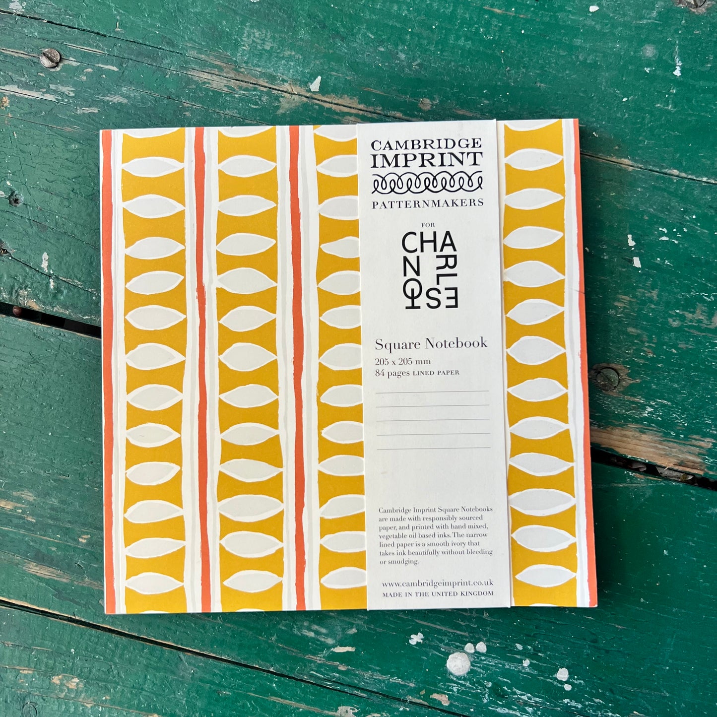 Stripy Square Notebook