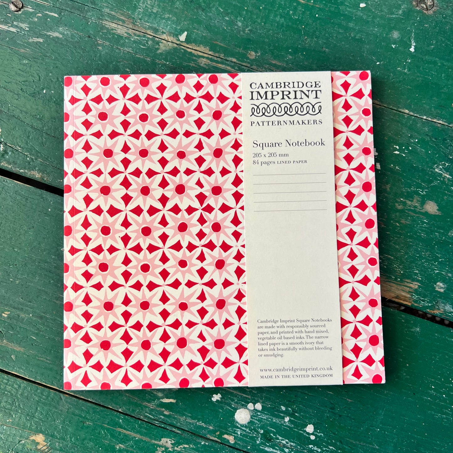 Starry Red Square Notebook