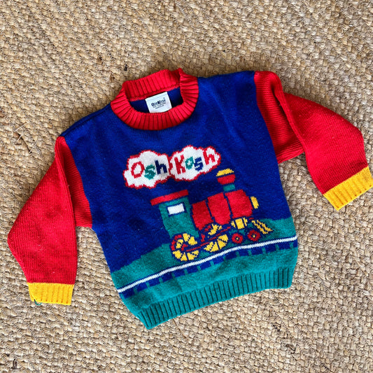 Vintage Kid's Osh Kosh Train Sweater