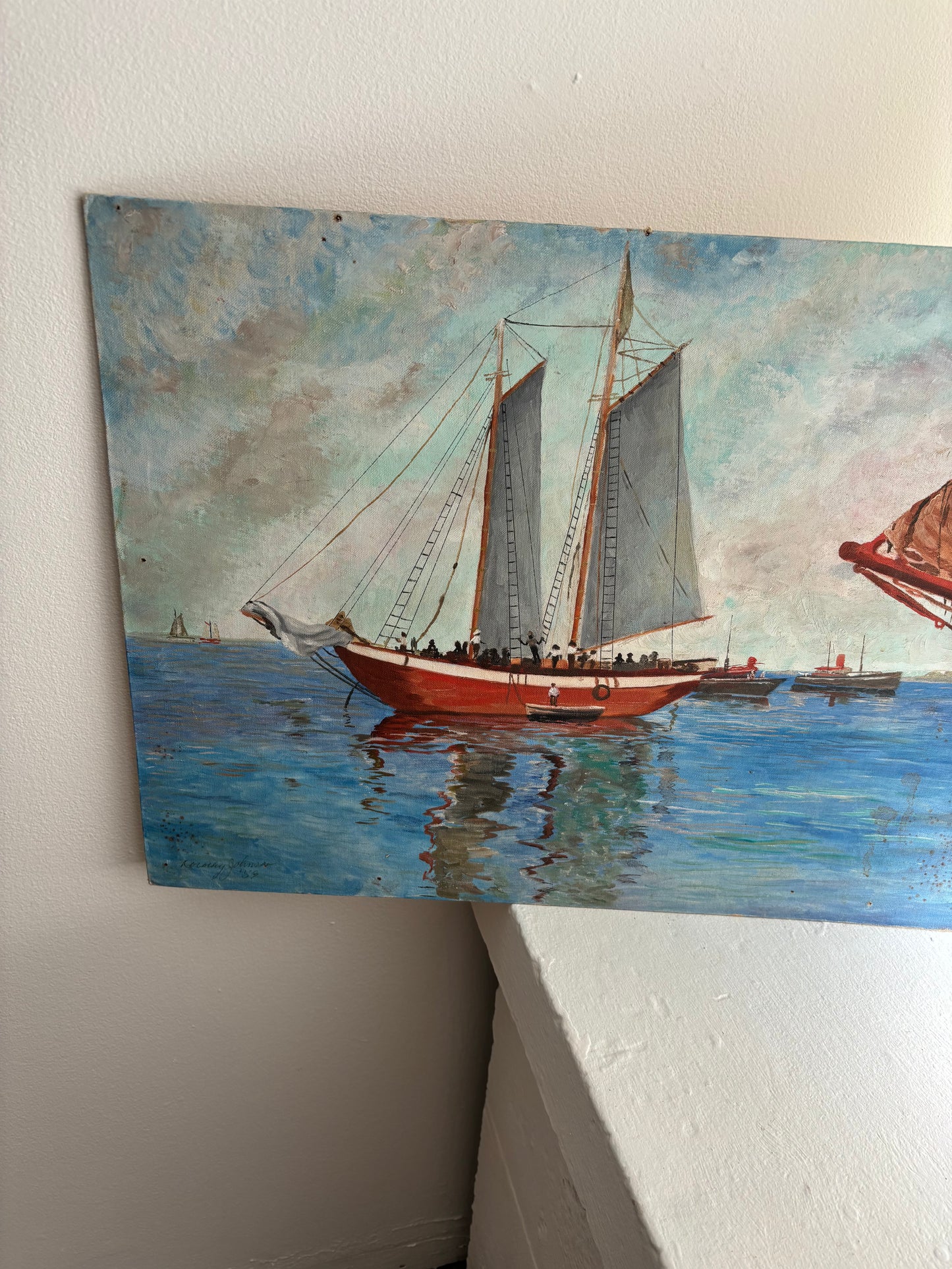 Antique Ship Painting