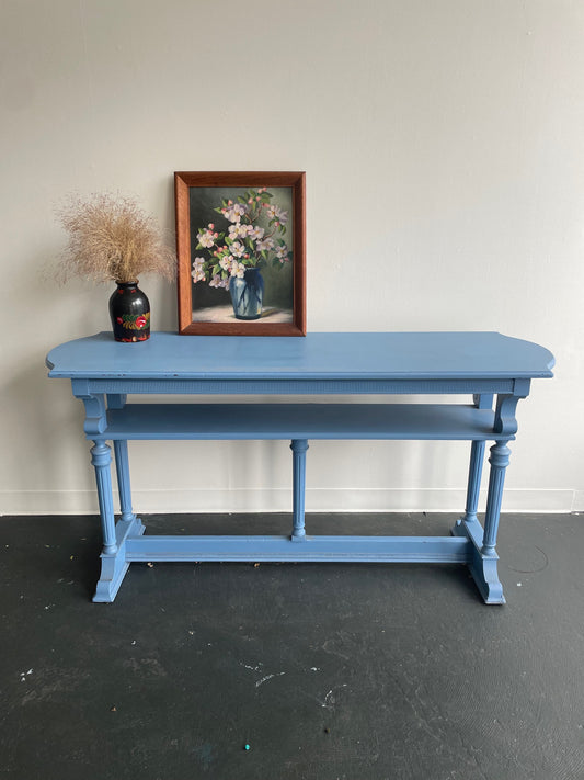 Vintage Painted Trestle Table
