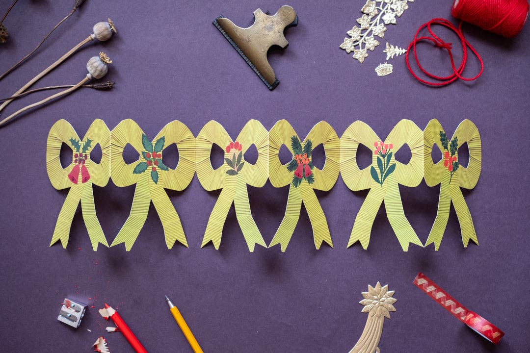 Christmas Bow Foldout Card