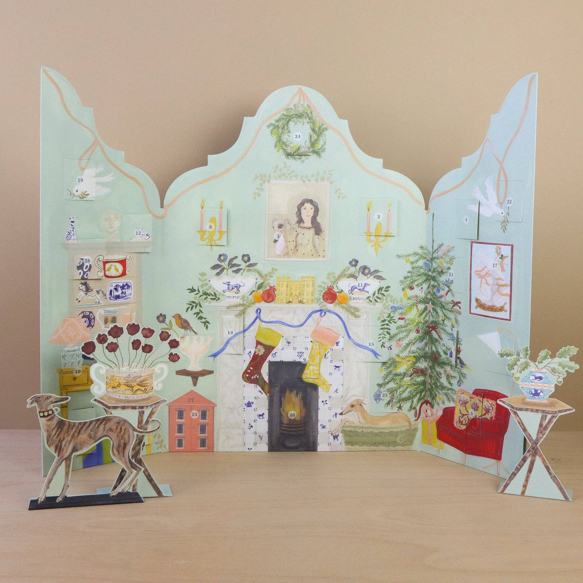 Festive Dutch Gable Advent Calendar