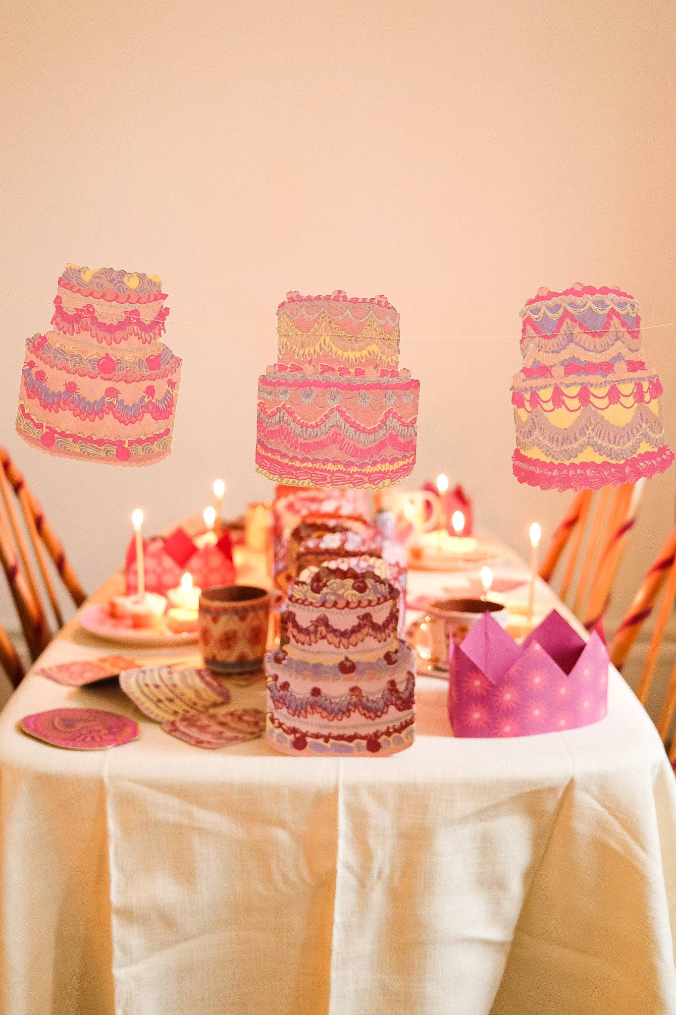 Celebration Cakes Sewn Garland