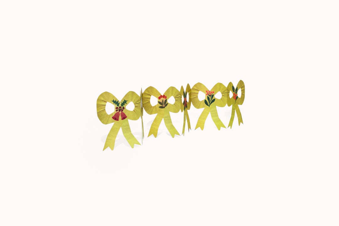 Christmas Bow Foldout Card