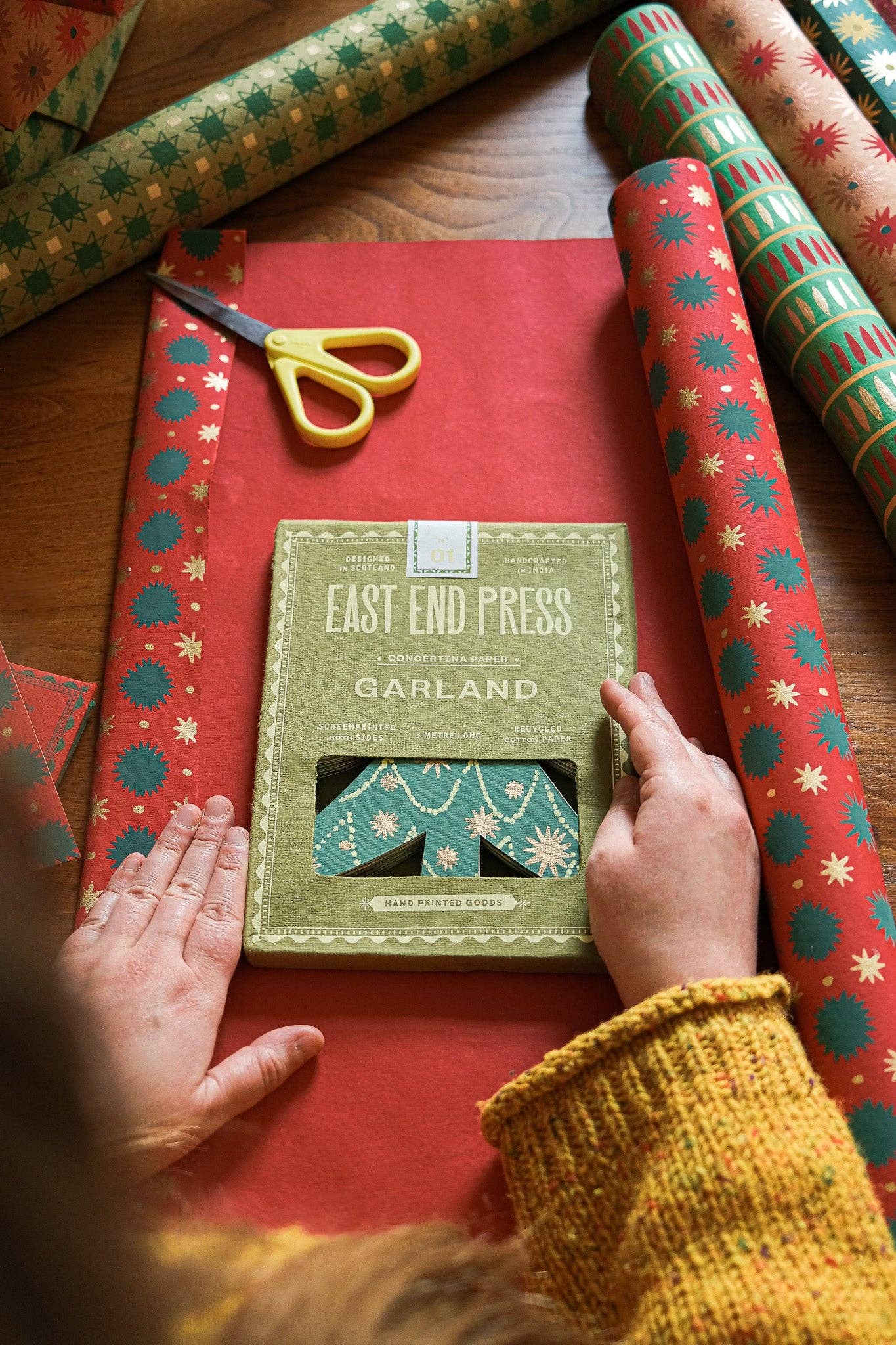 Christmas Trees Concertina Garland