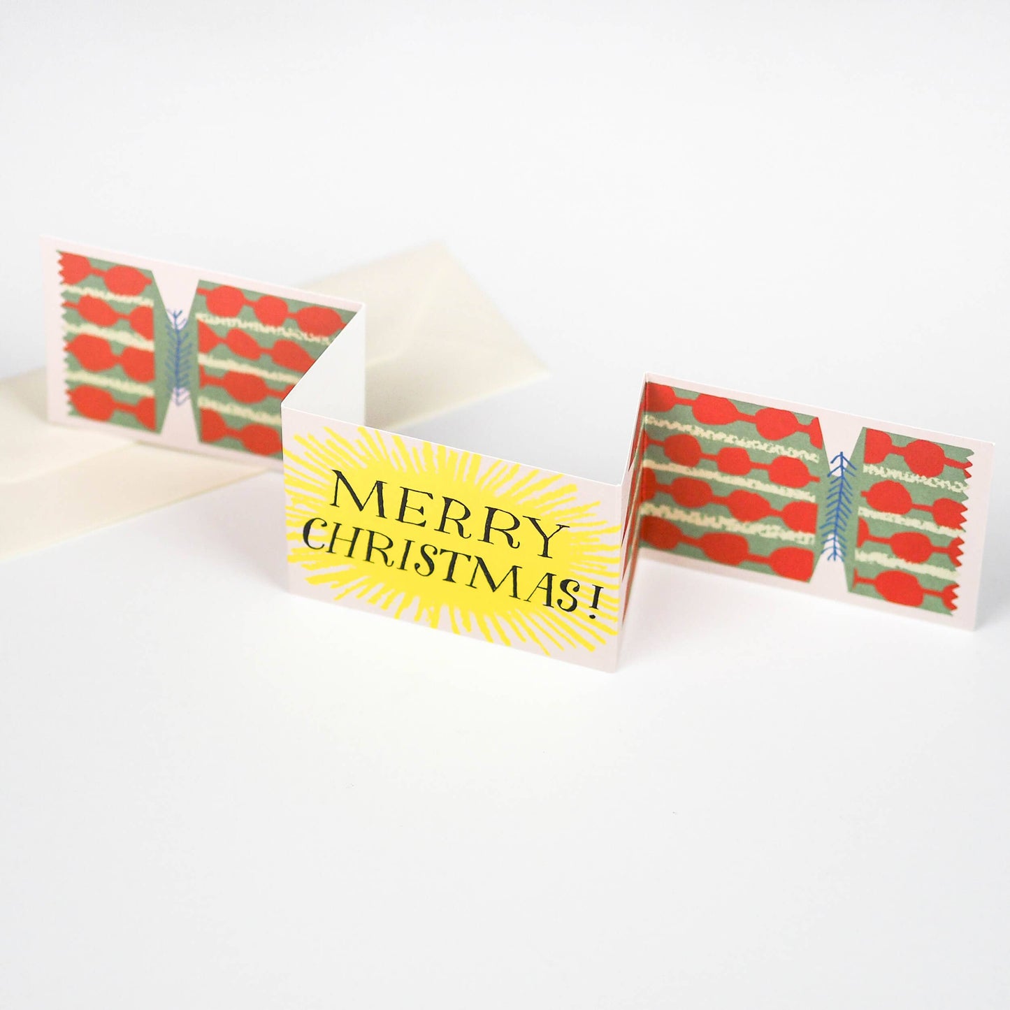 Yellow Christmas Cracker Card