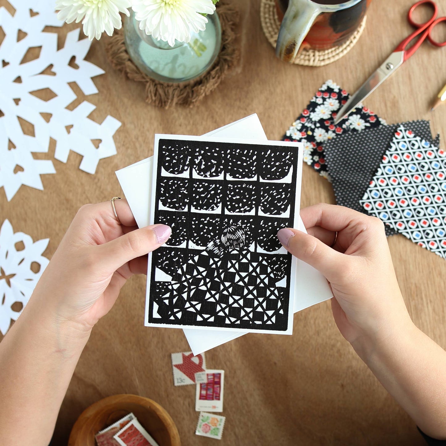 Snow Is Snowing Card