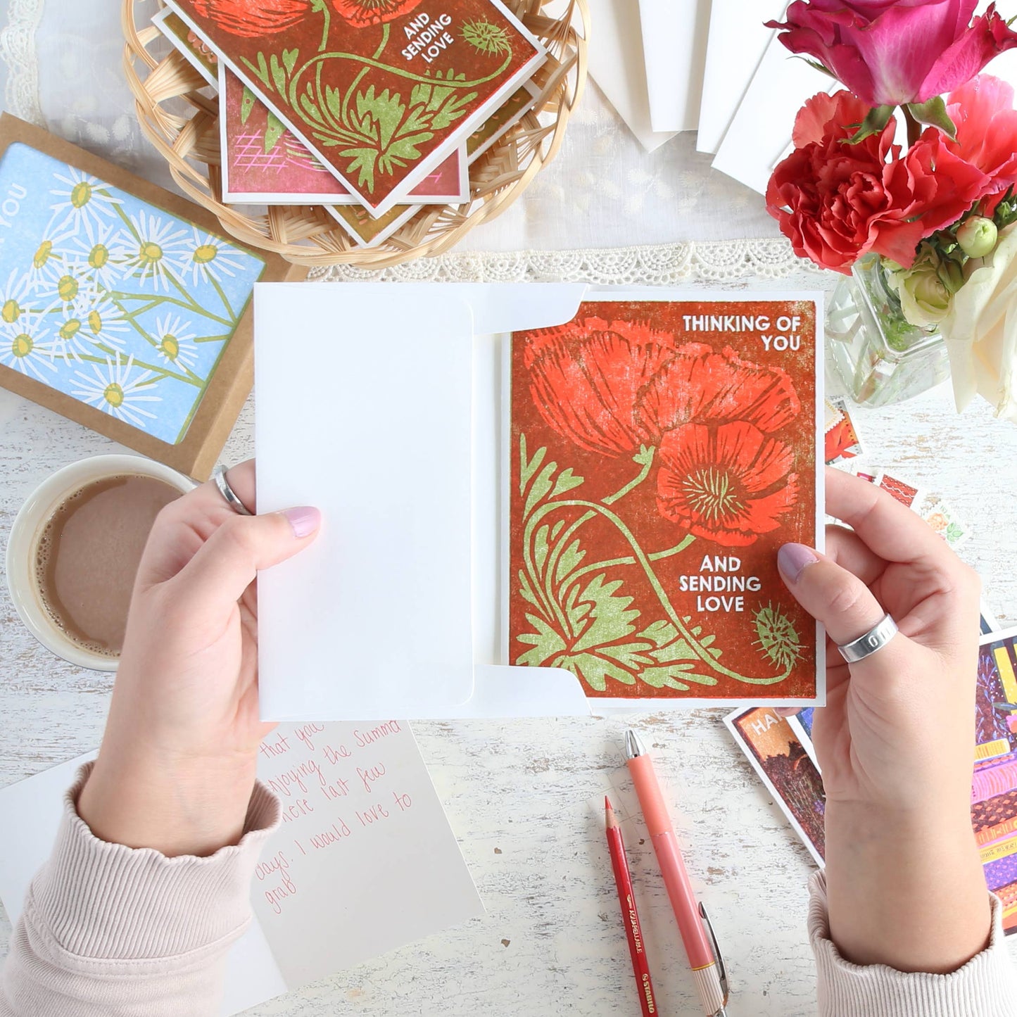 Thinking of You Poppies Card