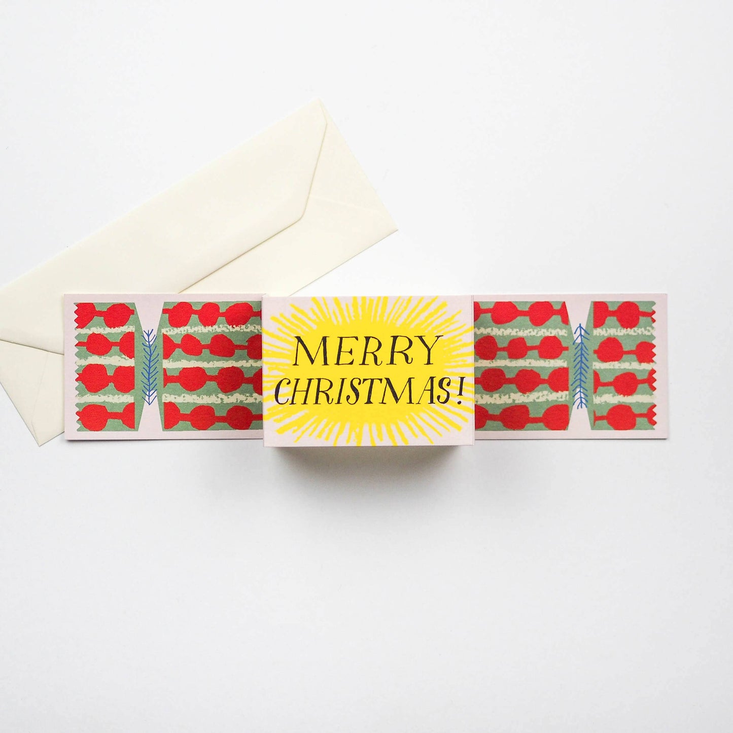 Yellow Christmas Cracker Card