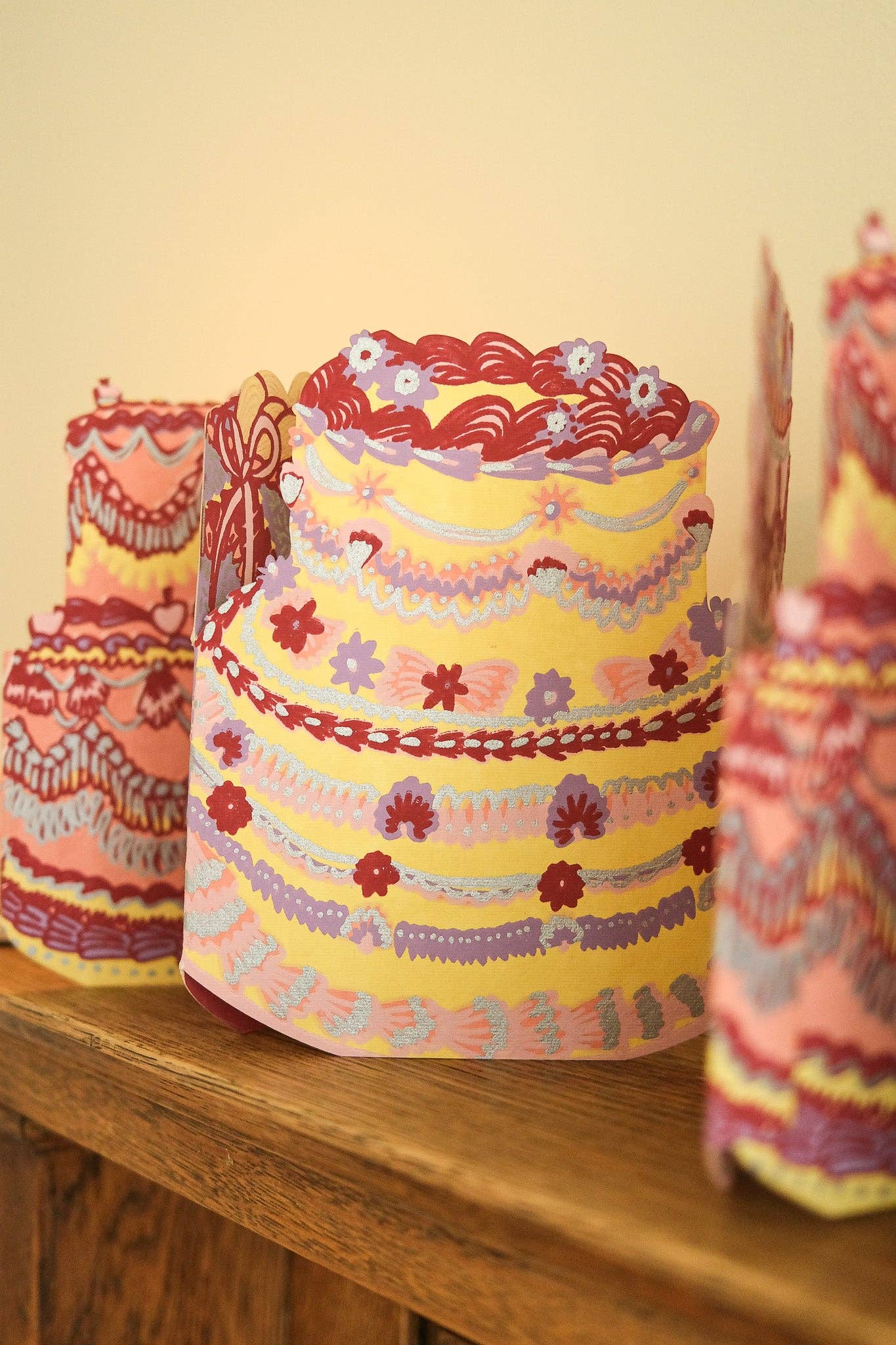Birthday Cake Concertina Garland