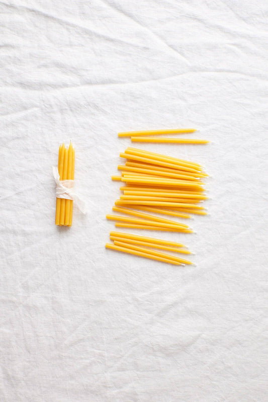 Beeswax Birthday Candles
