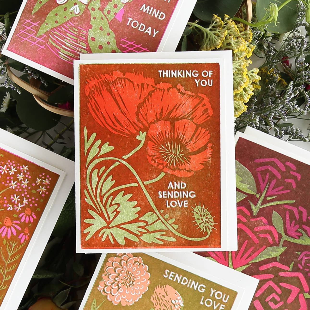 Thinking of You Poppies Card