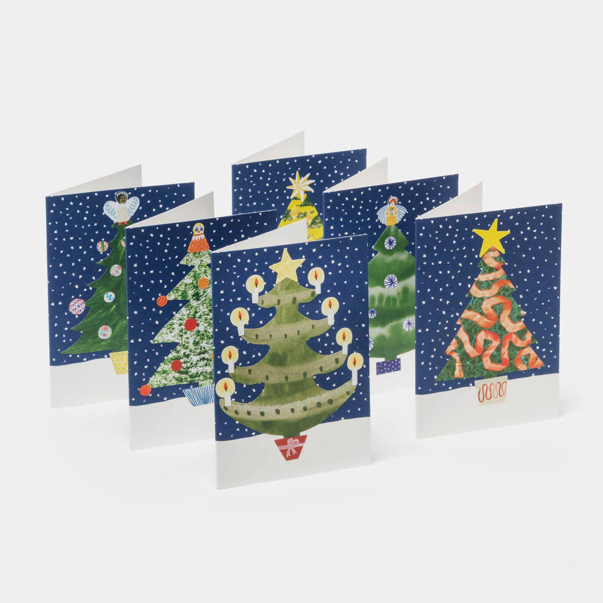 Make Your Own Christmas Cards — Christmas Tree Set